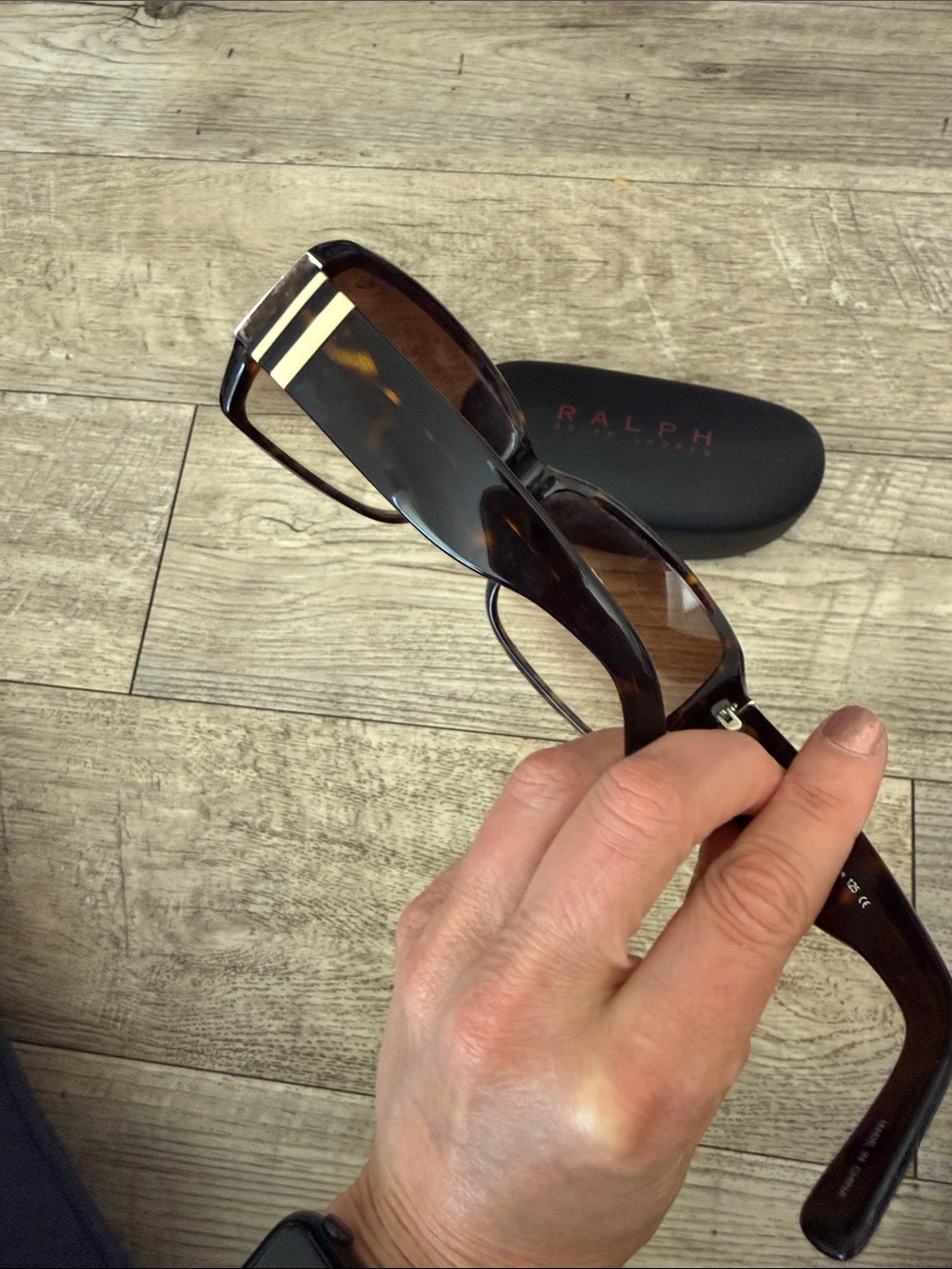 Ralph Lauren Tortoiseshell Sunglasses with Brown Lenses - Picture 5 of 5